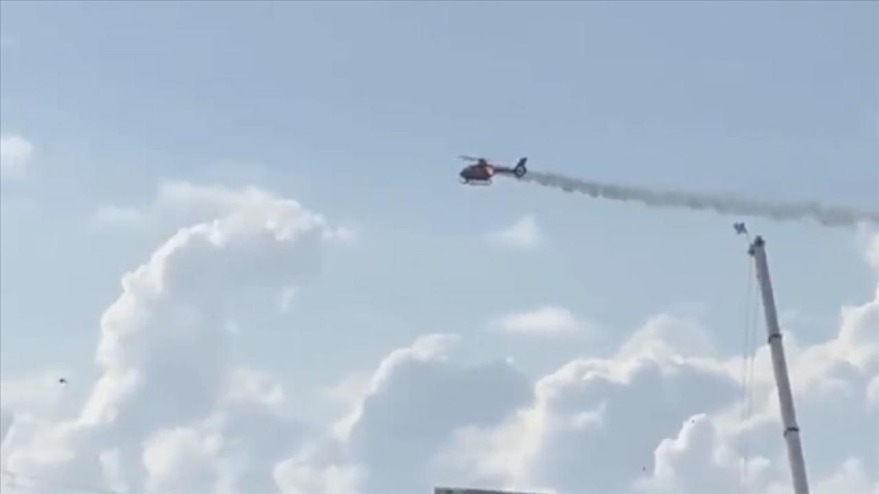 ABD'de yangın kurtarma helikopteri düştü