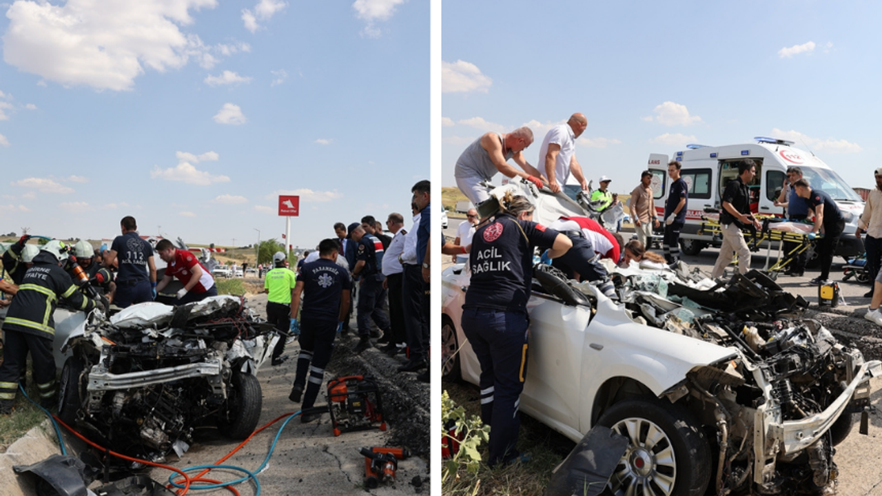 Korkunç kaza: 1 polis hayatını kaybetti, 2’si polis 5 yaralı
