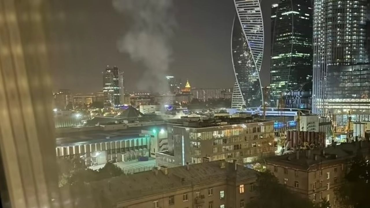 Moskova'da Ukrayna'ya ait İHA düşürüldü
