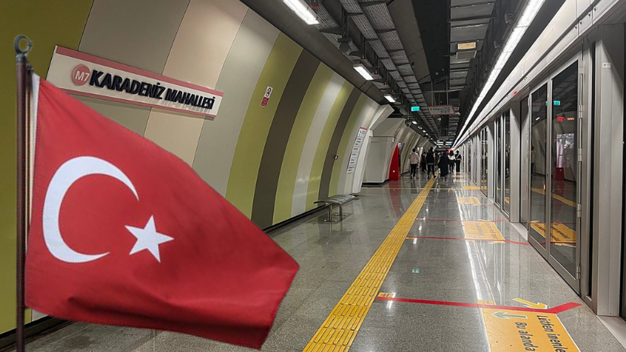 Metroda Türk bayrağını yırtan kişi tutuklandı!