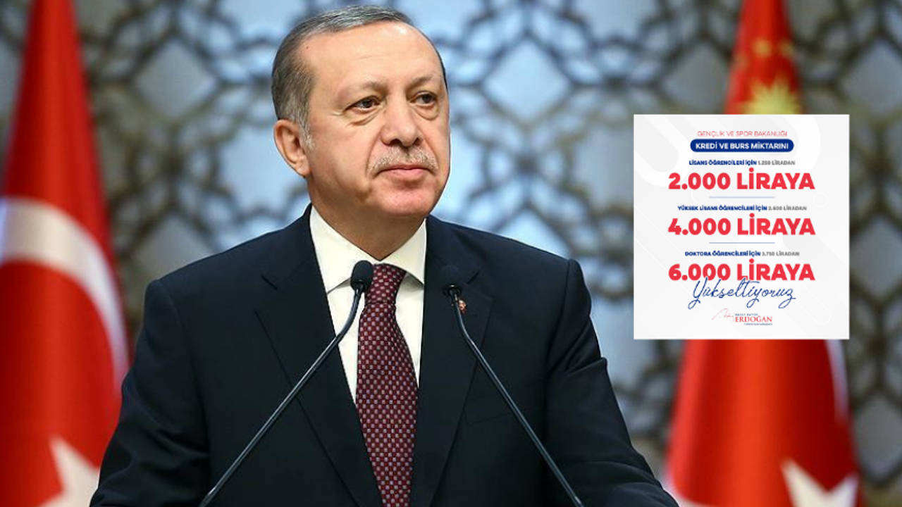 Erdoğan duyurdu: Öğrenci bursları arttırıldı!