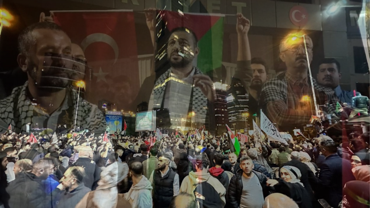 İsrail'in saldırısı Türkiye'de protesto edildi