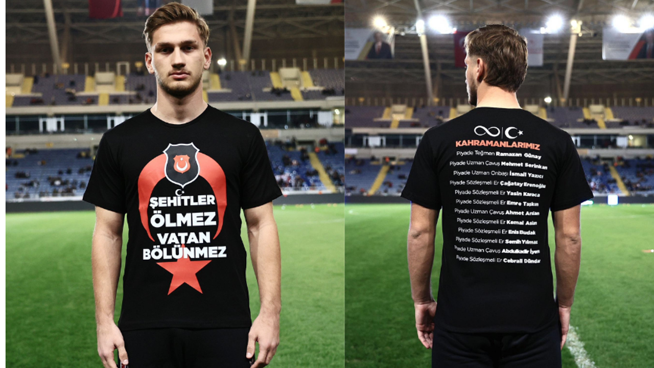 Beşiktaş'tan anlamlı tişört! Şehitler unutulmadı!