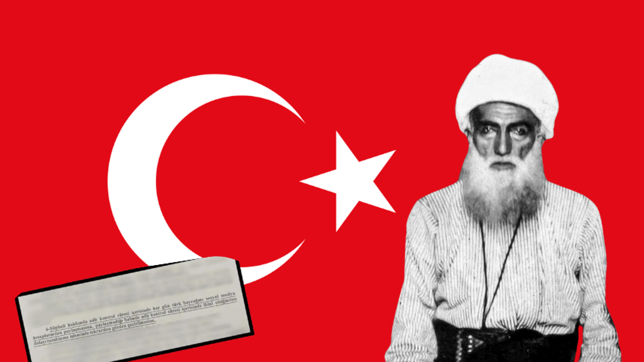 Şeyh Said'in torunu 1 ay boyunca "Türk bayrağı" paylaşacak!