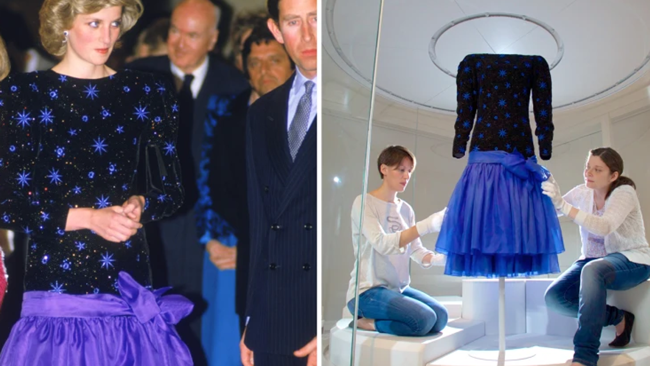 Prenses Diana'nın mavi elbisesine rekor fiyat!