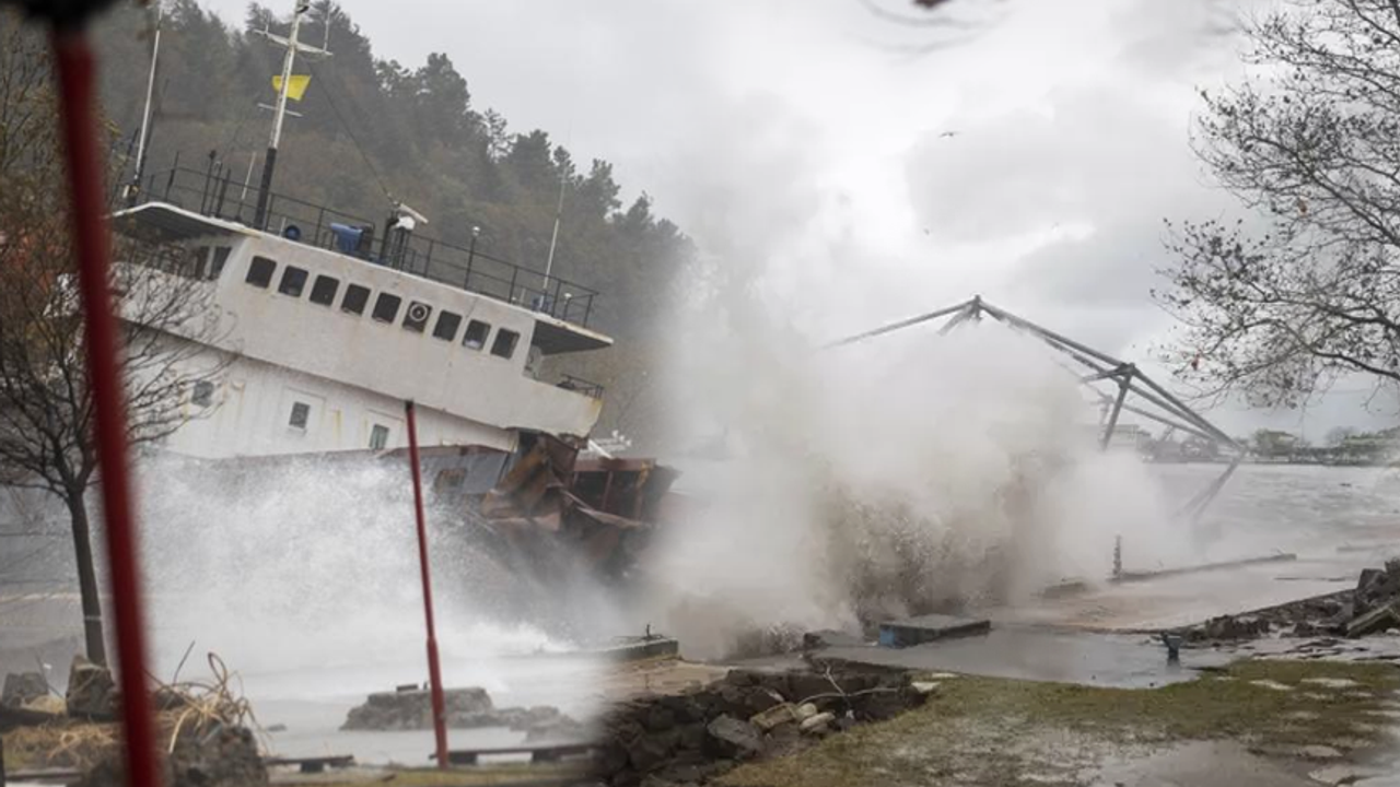 Zonguldak'taki fırtına yaşamı altüst etti
