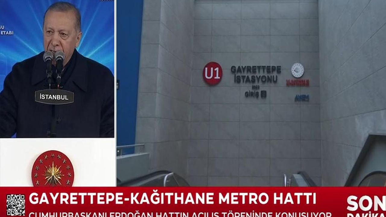 Cumhurbaşkanı Erdoğan Gayrettepe-Havalimanı Metro açılışında konuştu