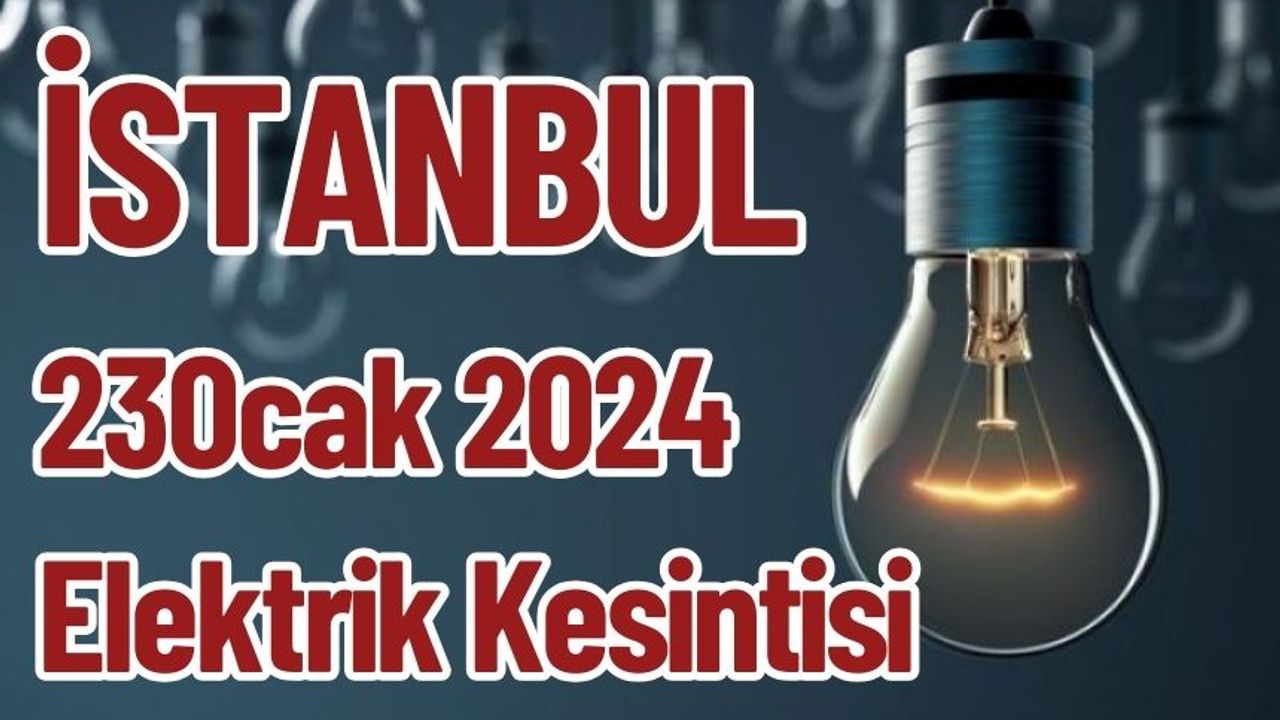 İstanbul 23 Ocak 2024 Elektrik Kesintisi (Anadolu Yakası)