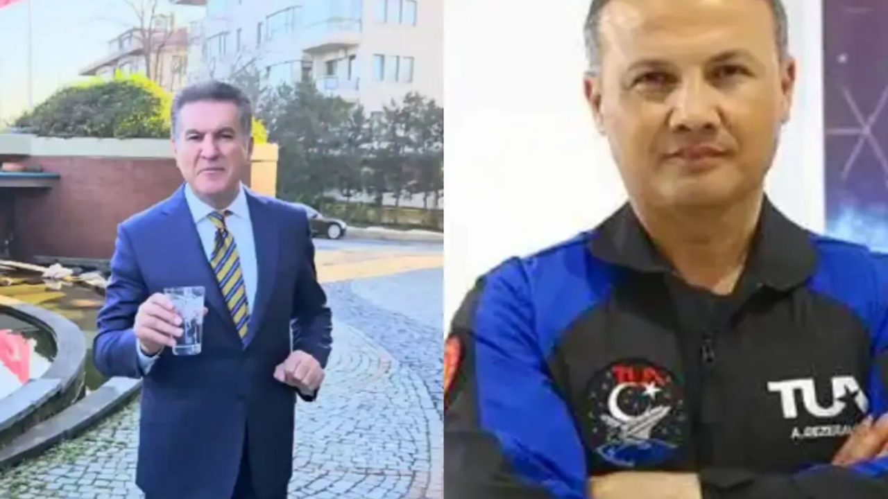 Mustafa Sarıgül astronot Alper Gezeravcı'nın arkasından su döktü