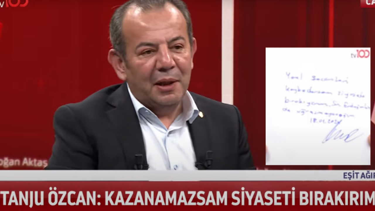 Tanju Özcan'a "Siyaseti bırakacağım" diye kağıt imzalattılar!