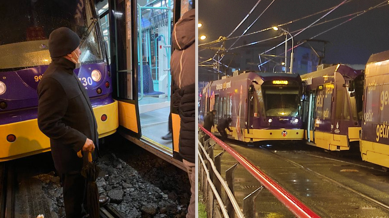 İstanbul'da raylı sistem kazası: İki tramvay çarpıştı