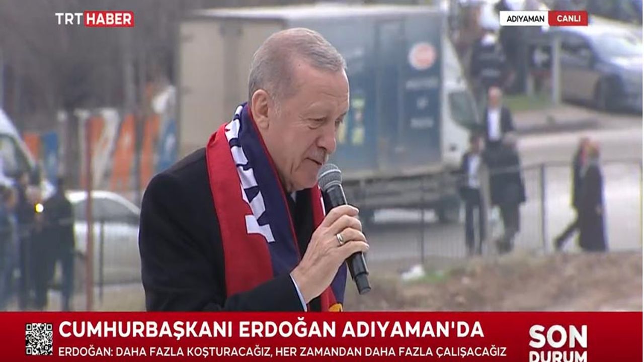 Cumhurbaşkanı Erdoğan Kahta'da konuştu 'Biz birileri gibi deprem turisti olmadık'