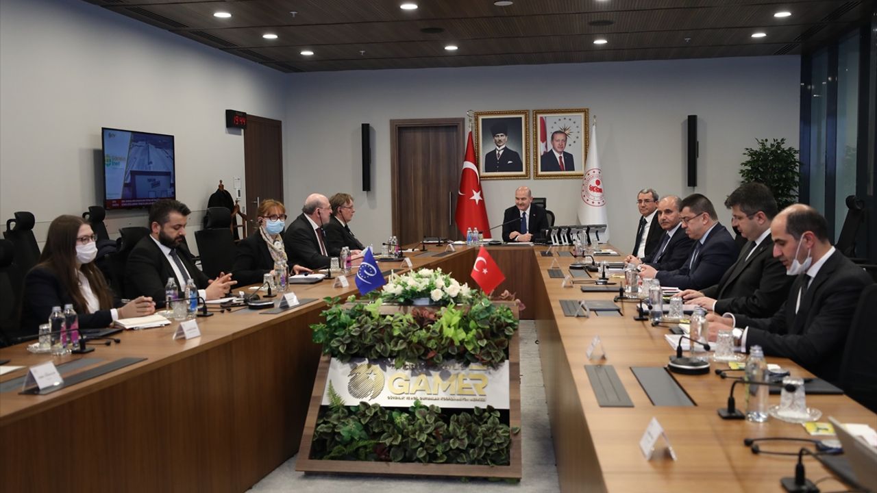 İçişleri Bakanı Soylu, AKPM Denetim Komisyonu heyetini kabul etti