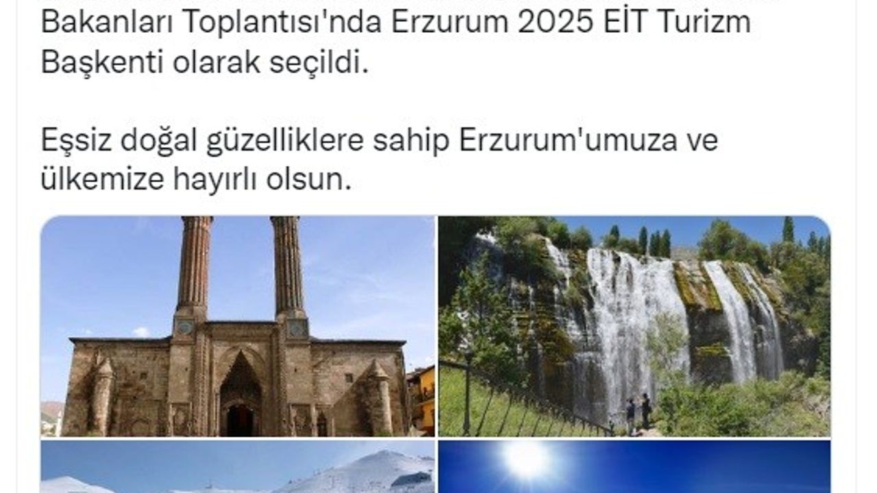 Erzurum "2025 EİT Turizm Başkenti" olarak ilan edildi, vatandaşlar sevinçle karşıladı