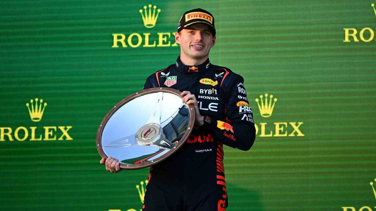 Avustralya Grand Prix’sinde kazanan Max Verstappen