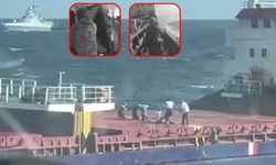 Rusya görüntüleri paylaştı: Türk gemisine baskın anı kamerada!