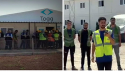 Togg fabrikası şantiyesinde çalışan işçiler greve başladı