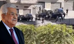 Filistin Devlet Başkanı Abbas'ın konvoyu vuruldu!