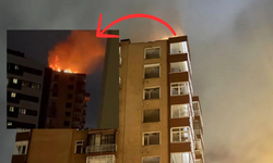 Kadıköy'de 14 katlı binayı yıldırım vurdu!