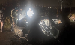 Arnavutköy'de yanan arabada 2 kalaşnikof çıktı!