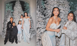 Kim Kardashian'ın Noel fotoğrafı tartışmalara yol açtı