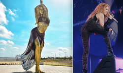 Shakira'nın heykelini diktiler: 'Kalçalar yalan söylemez'