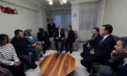 Cumhurbaşkanı Erdoğan’dan şehit ailesine ziyaret