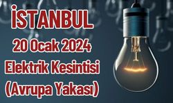 İstanbul 20 Ocak-20 Ocak 2024 Elektrik Kesintisi (Avrupa Yakası)