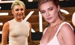 Florence Pugh'un kıyafet kontrolü sağlayamadı: Frikik verdi!