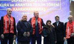 Kahramanmaraş'ta depremzedelere konut teslim töreni