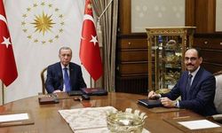 Cumhurbaşkanı Erdoğan ile MİT Başkanı Kalın, Külliye'de görüştü