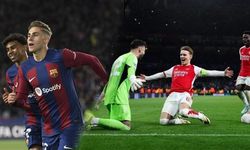 Şampiyonlar Liginde nefes kesen çeyrek final yarışı Arsenal ve Barcelona resitali