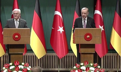 Erdoğan, Alman mevkidaşı ile ortak açıklama yapıyor