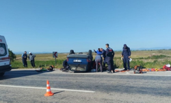 Balıkesir'de iki otomobil çarpıştı 4 kişi yaralandı