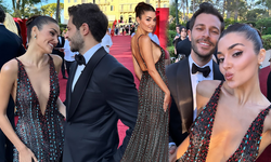 Cannes'da Hande Erçel ve Hakan Sabancı rüzgarı