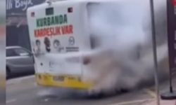 Beykoz'da İETT otobüsü alev aldı