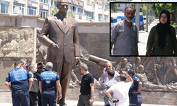 Kayseri'de Atatürk Anıtı'na çirkin saldırı
