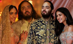 Asya'nın en zengin ailesinin oğlu Anant Ambani, yıldızlarla dolu bir törenle evlendi