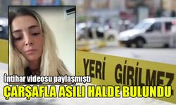 Özlem Duman isimli kadın intihar videosunun ardından çarşafla kendini astı