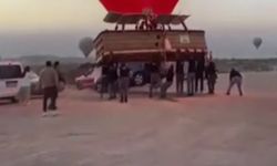 Kapadokya'da sıcak hava balonu ve otomobil çarpıştı