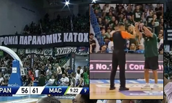 Panathinaikos taraftarlarından Türkiye'ye provokatif pankart, Ergin Ataman çileden çıktı!