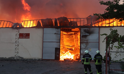 Kayseri'de keçe fabrikasında korkutan yangın