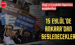 Staj ve çıraklık mağdurları Ankara’dan seslenecek