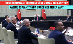 Cumhurbaşkanlığı Kabinesi ne zaman toplanıyor? Kabine toplantısında gündemde neler var?