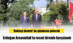 Erdoğan Balkan turunun ilk durağında... Arnavutluk'ta resmi törenle karşılandı