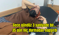 Gece gündüz 3 saniyede bir... 35 gün hiç durmadan hapşırdı