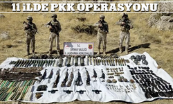 11 ilde PKK'ya operasyon: Patlayıcı maddeler ele geçirildi