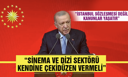 Cumhurbaşkanı Erdoğan: Sinema ve dizi sektörü kendine çekidüzen vermeli