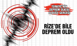 Rize'de 4,7 büyüklüğünde deprem