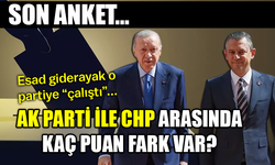 Son anket… Esad giderayak o partiye “çalıştı”... AK Parti ile CHP arasında kaç puan fark var?